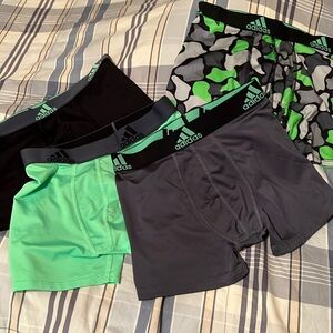 4 pairs Boys large size 14-16 adidas boxer briefs aero ready